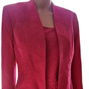 Size 8 LeSuit Three Piece Suit Color Fushia